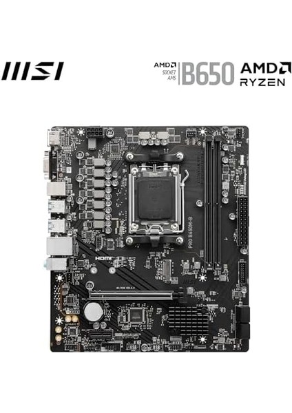 Metrashop MB Pro B650M-B Am5 Ddr5 6800MHZ(OC) HDMI VGA M.2 Usb3.2 2.5g Lan Matx