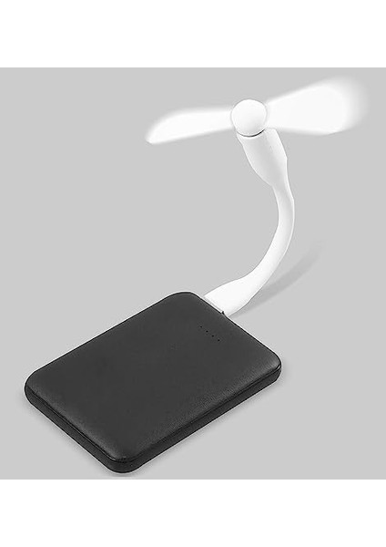 Metrashop S-Link Tkz SL-UF05 Beyaz Esnek USB Fan Soğutucu USB Girişli Taşınabilir Powerbank ile Çalışan Serinletici Fan Mini Vantilatör Fan Sessiz Çalışma