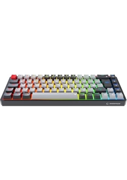 Metrashop Yoru Mini Pro 2.4ghz+Bt5.0+Type-C Bağlantı Red Switch Rgb Mekanik Gaming Oyuncu Klavye Q Tr Hot Swap