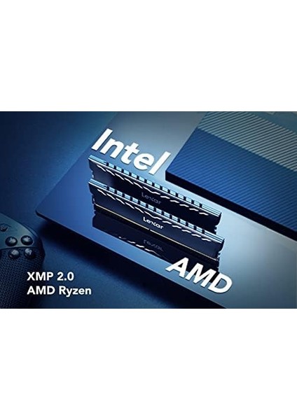 Metrashop Thor Ddr4 Ram 16 GB Kit (8 GB x 2) 3200 Mhz, Dram 288-PIN Udımm Masaüstü Bellek, Xmp 2.0 Yüksek Performanslı Bellek, CL16-18-38, 1.35V (LD4BU008G-R3200GDXG)