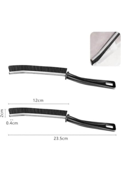 Metrashop Home 2 Adet Detay Fırçası,banyo,mutfak,lavabo,pencere Kenarları,derz Temizliği Için Ince Fırça,tuvalet ve Klozet Için Temizlik Fırçası