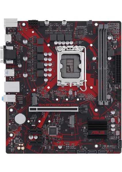 Metrashop EX-B760M-V5 D4-Csm Intel B760 LGA1700 Ddr4 5333 HDMI VGA Çift M2 Usb3.2 2.5gbit Lan Matx 5x Protectıon Iıı Anakart