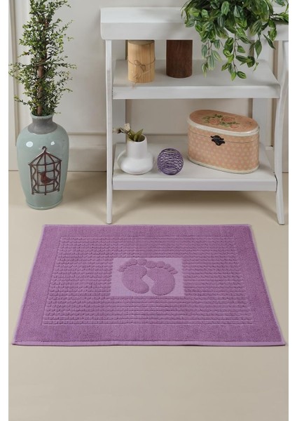 Metrashop Tekstil Mat | Ayak Havlusu, Banyo Paspası, Havlu Paspas Mor