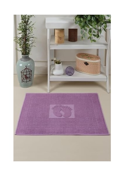 Metrashop Tekstil Mat | Ayak Havlusu, Banyo Paspası, Havlu Paspas Mor