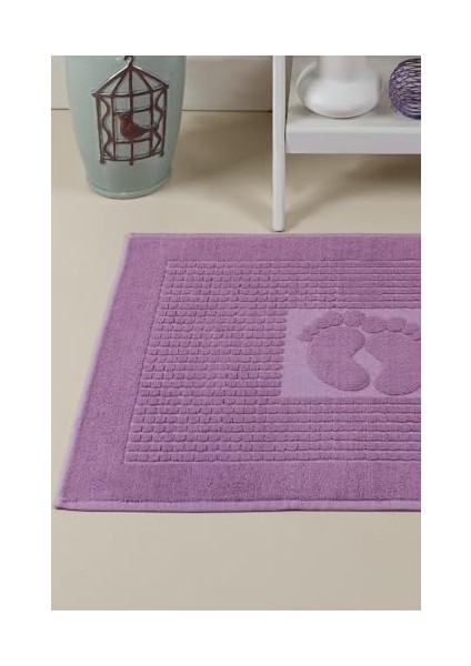 Metrashop Tekstil Mat | Ayak Havlusu, Banyo Paspası, Havlu Paspas Mor