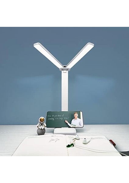 Metrashop Ev Ofis Için Beyaz Masa Lambası, 3 Aydınlatma Modlu Taşınabilir Küçük Masa Lambası, Çocuklar Için Pille Çalışan Şarj Edilebilir Masa Lambası, Okuma, Çalışma, Yurt, Beyaz modelleri