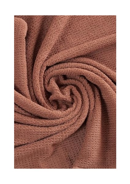 Metrashop Tekstil Royal | 50X90-70X140 cm 2'li Banyo Havlu SETI,%100 Pamuklu Havlu Takımı Kiremit modelleri