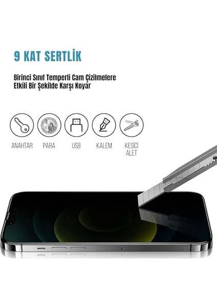 Apple iPhone 16E/13/13 Pro/14 Ile Uyumlu Hayalet Ekran Hizalama Aparatlı ve Takılırken Cam Altında Toz Bırakmaz Darbelere Karşı Ekstra Güçlü Ekran Koruyucu Cam fiyatları