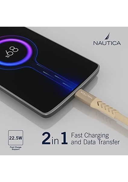 Metrashop C20 Type-C To Usb-A 22.5W Hızlı Şarj ve Data Kablosu 1.2m Pembe
