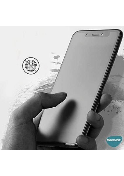 Metrashop Ekran Koruyucu iPhone 15 Pro Max Için Seramik Matte Flexible Ekran Koruyucu Siyah