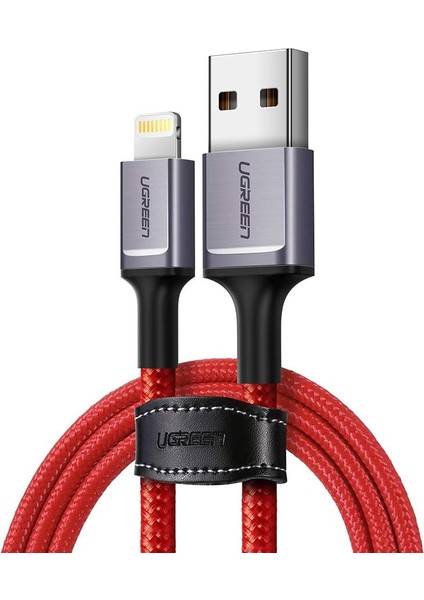 Metrashop USB To Lightning iPhone Örgülü Data ve Şarj Kablosu 1 Metre