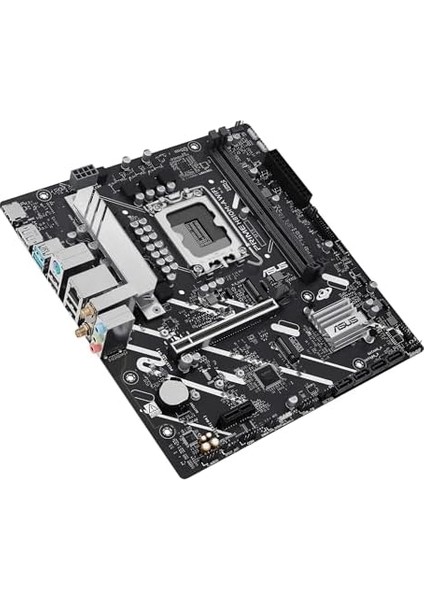 Metrashop Prıme H810M-A Wıfı Intel H810 LGA1851 Ddr5 6400 Dp HDMI Çift M2 Usb3.2 Ax Wifi + Bt Aura Rgb Matx 6+1+1+1 Güç Aşamaları, 5x Protectıon Iıı, Ready For Advanced Aı Pc