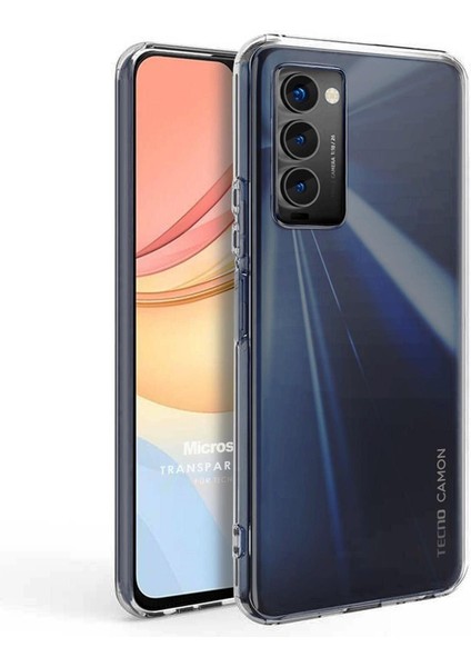 Metrashop Tecno Camon 18P Için Kılıf Transparent Soft Şeffaf [camon 18P ile Uyumlu Kılıf - Şeffaf]