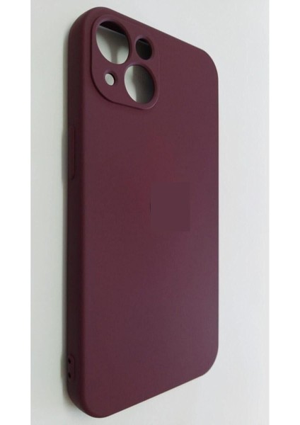 Apple iPhone 13 ile Uyumlu Kamera Korumalı Içi Kadife Telefon Kılıfı-Bordo