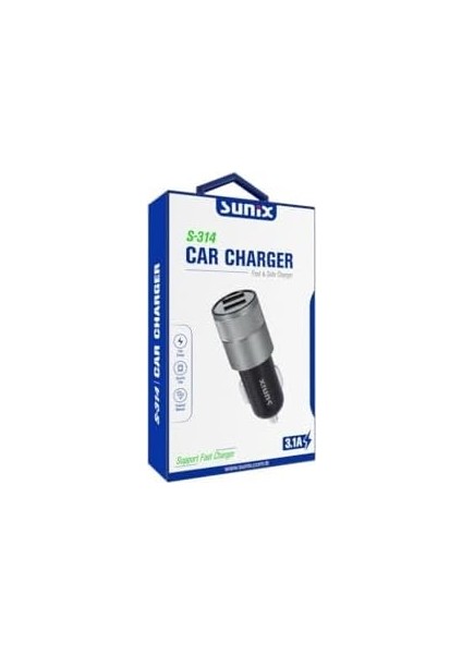 Metrashop S-314 3.1A Araç Şarj Cihazı Başlık