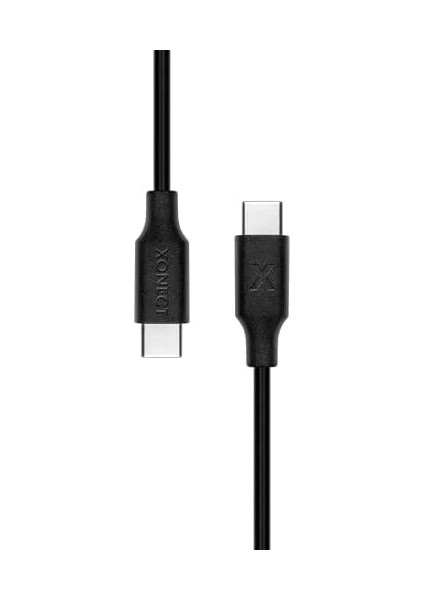 Metrashop Type-C To Type-C Uyumlu iPhone ve Modelleri Için Hızlı Şarj ve Data Kablosu 40 cm (Siyah)