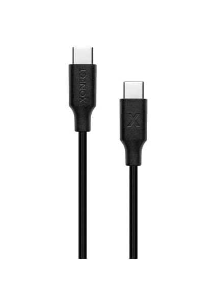 Metrashop Type-C To Type-C Uyumlu iPhone ve Modelleri Için Hızlı Şarj ve Data Kablosu 40 cm (Siyah)