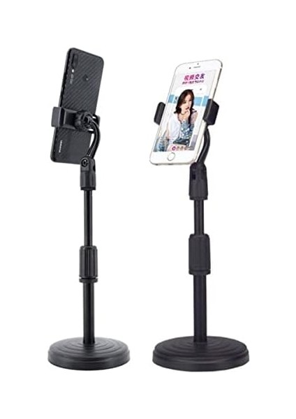 Metrashop 360 Derece Döndürülebilir Masaüstü Teleskopik Telefon Standı Çok Fonksiyonlu Telefon Tutucu