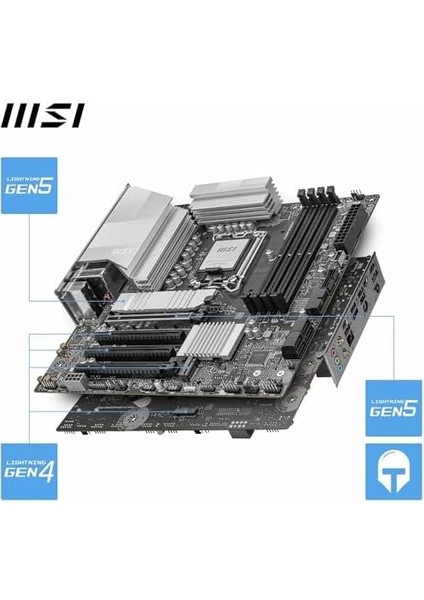 Metrashop MB Pro B860M-A Wıfı Soket 1851 Ddr5 8600MHZ(OC) 3xm.2 1x Tb4 HDMI Dısplay 5g Lan Wıfı 7 Matx