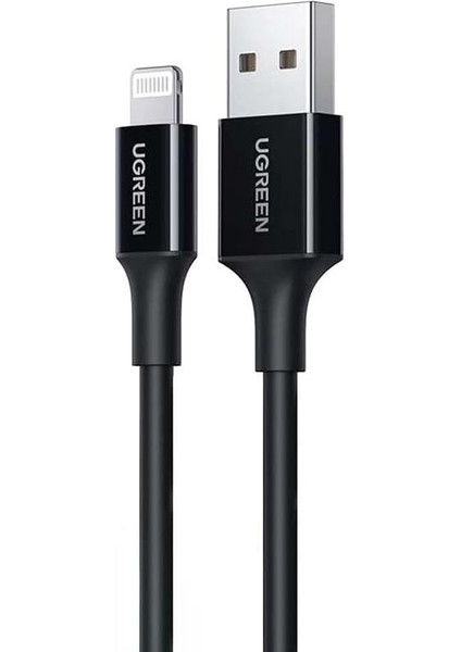 Metrashop iPhone Lightning 2.4A Data ve Şarj Kablosu Siyah 1 Metre