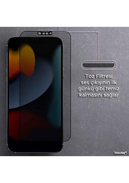 Apple iPhone 13/14 Uyumlu Explosion-Proof 18D Toz Geçirmez Hayalet Ekran Koruyucu Seramik Kırılmaz Cam - Mat Yüzey (Apple iPhone 13/14) fiyatları