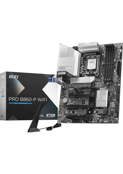 Metrashop MB Pro B860-P Wıfı Soket 1851 Ddr5 8600MHZ(OC) 3xm.2 1x Tb4 HDMI Dısplay 5g Lan Wıfı 7 Atx