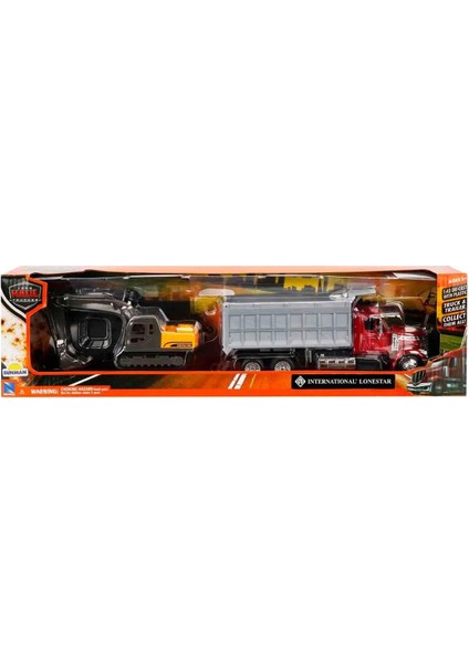 Metrashop Ray L.haul Us Int.lonestar Damperli Kamyon/ekskavatör/taşıyıcı Tır Model Araba
