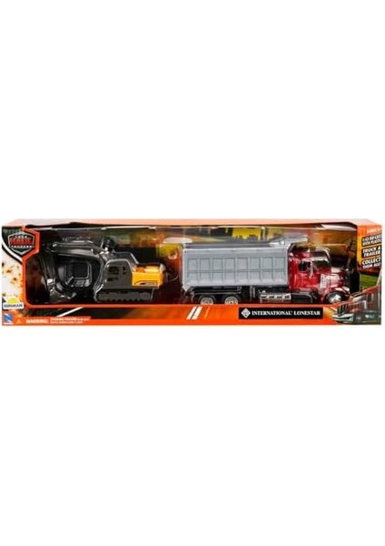 Metrashop Ray L.haul Us Int.lonestar Damperli Kamyon/ekskavatör/taşıyıcı Tır Model Araba