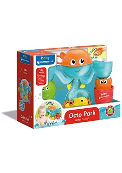 Metrashop - Eğlenceli Arkadaşlar Su Parkı Banyo Oyuncağı, 10-36 Ay, Plastik modelleri