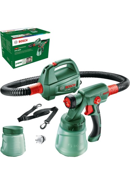 Metrashop Elektrikli Boya Püskürtme Sistemi Pfs 2000 (Vernik, Cila ve Duvar Boyası Için, Kutuda)
