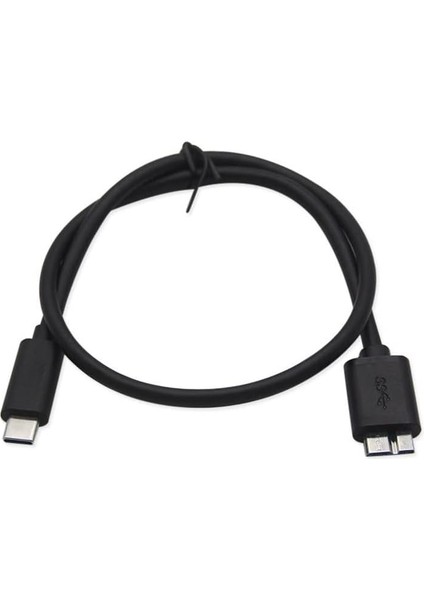 Metrashop Type C To Micro USB 3.0 Taşınabilir HDD Hard Disk Kablosu 0.5m (50CM)