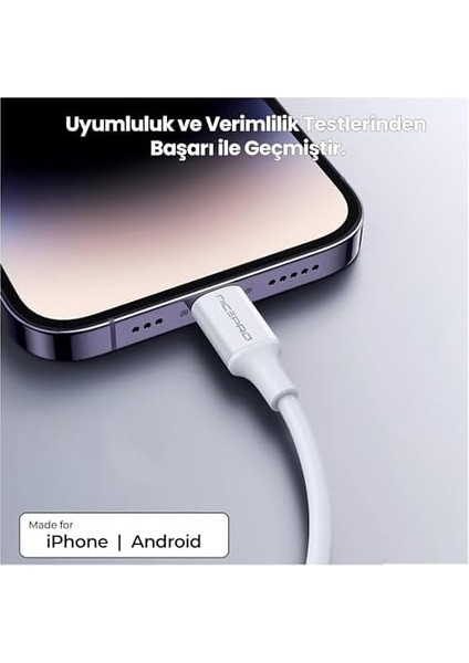 Metrashop UTC12 60W 1.2m Tpe USB To Type-C Hızlı Şarj ve Data Kablosu