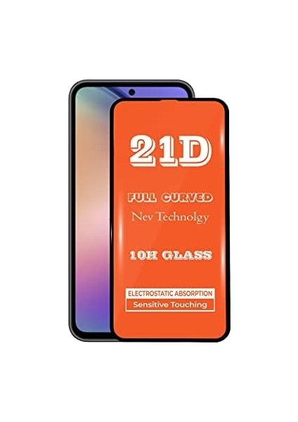 Metrashop Iletişim Galaxy A54 Tam Kaplayan 21D Temperli Ekran Koruyucu Cam