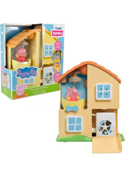 Metrashop Tomy Peppa'nın Banyo Oyun Evi Seti