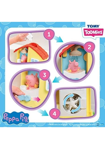 Metrashop Tomy Peppa'nın Banyo Oyun Evi Seti
