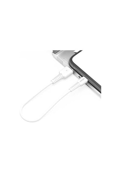 Metrashop Android Uyumlu Type-C To USB Mini Kablo 3.4A Hızlı Şarj ve Data Kablosu 30CM- Q2