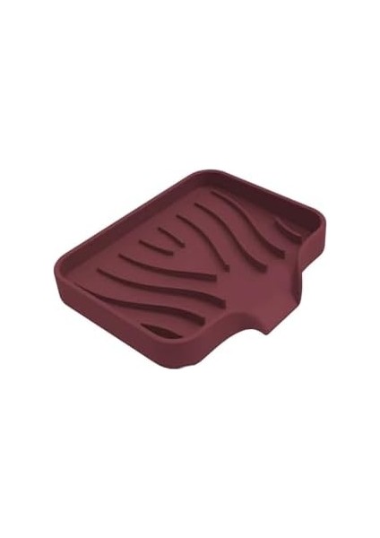Metrashop Silikon Mutfak, Banyo Su Giderli Vantuzlu Esnek Sabunluk Bordo Renk modelleri