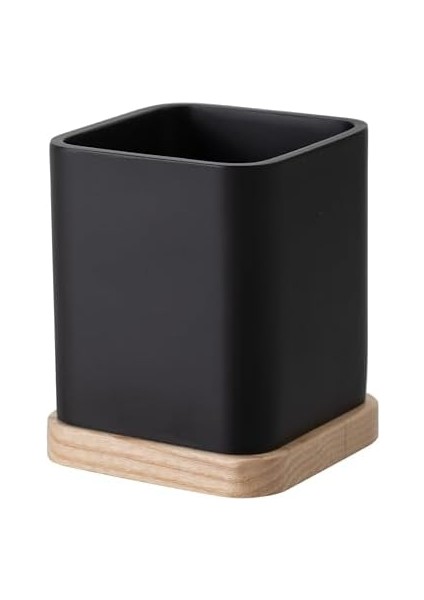Metrashop Concept Boho Diş Fırçalık Siyah 8.2 x 8.2 x 10 cm