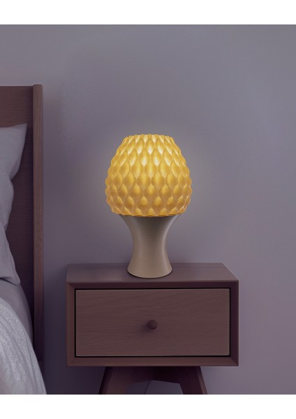 Lumiglow Serisi Geometrik Desenli Masa Lambası