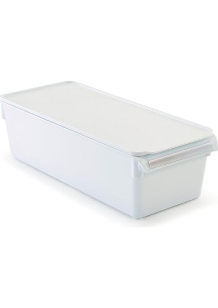 Metrashop Kapaklı Banyo Mutfak Düzenleyici Raf Ps 360 * 150 * 100 mm Beyaz M-E27-20-01K