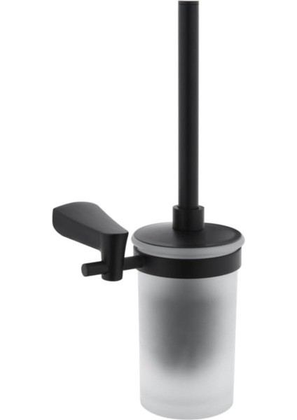 Metrashop Base 800 A4408736 Tuvalet Fırçalığı, Mat Siyah
