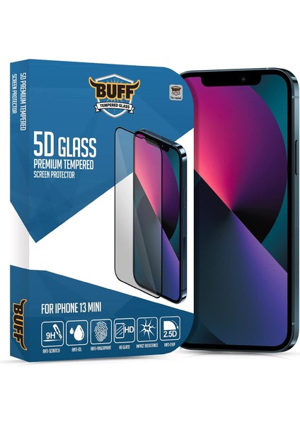 Metrashop Labs iPhone 13 Mini 5d Glass Ekran Koruyucu