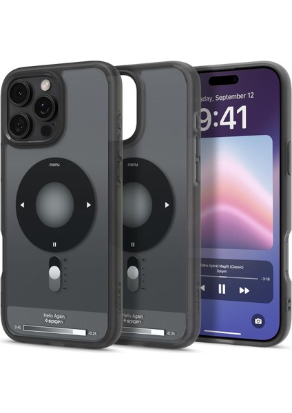 Metrashop iPhone 16 Pro Max Kılıf Ultra Hybrid Magfit Magsafe Özellikli Classic Black - ACS08383