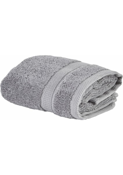 Metrashop Home Comfort Touch Düz %100 Pamuk Havlu Gri 30X50 cm