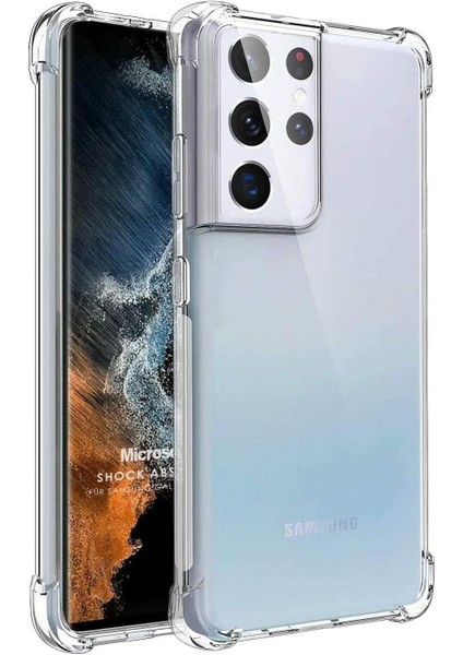 Samsung Galaxy S22 Ultra Için Kılıf Shock Absorbing Şeffaf [Samsung Galaxy S22 Ultra ile Uyumlu Kılıf - Şeffaf]