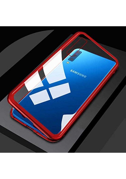 Samsung Galaxy A7 2018 Devrim Kırmızı Cep Telefonu ile Uyumlu Kılıfı