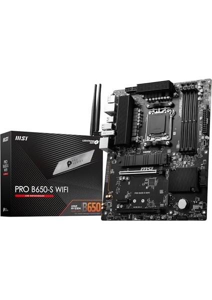 Metrashop Pro B650-S Wıfı Am5 Ddr5 7200MHZ(OC) HDMI Dp M.2 Usb3.2 2.5g Lan Wı-Fı 6e Atx Anakart