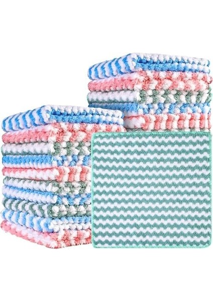 Metrashop Pofuduk Mikrofiber Banyo,mutfak Vb.temizlik Bezi 3 Lü (NKS137)