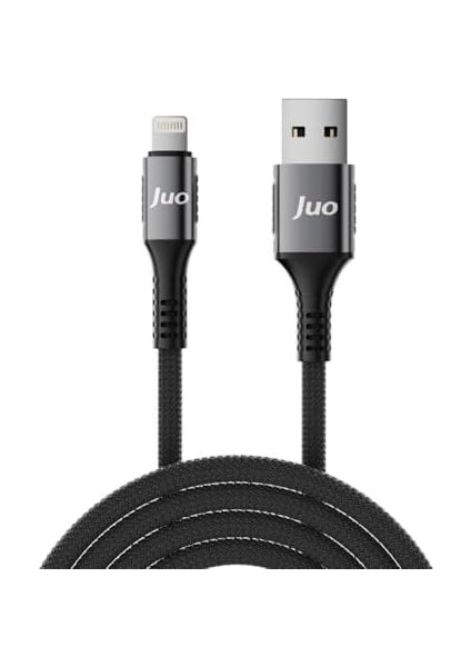 Metrashop 12W 2.4A Usb-A To Lightning iPhone iPad Örgülü Hızlı Şarj ve Data Kablosu 1 Metre