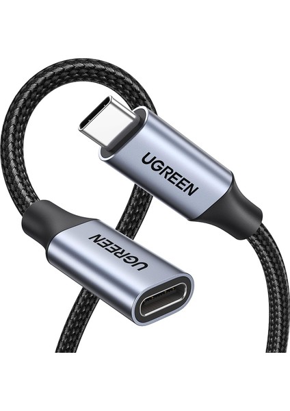 Metrashop Gen2 100 W Thunderbolt 3 Type-C To Type-C Örgülü Uzatma Kablosu 1 Metre